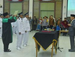 56 Penjabat Kepala Desa, Resmi Dilantik Bupati Kampar