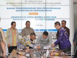 Pemkab Kampar Tandatangani Nota Kesepakatan dan Perjanjian Kerja Sama Terkait Pemenuhan SDM Bidang Perhubungan Darat