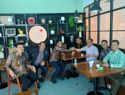 Jelang Pelantikan Sebagai Anggota KPU Riau, PWI Kampar Temui Rusidi Rusdan Untuk Beri Dukungan