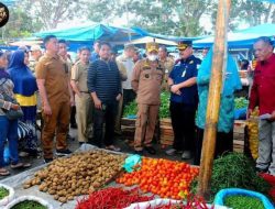 Pj Bupati Kampar Tinjau Langsung Pasar Inpres Bangkinang Kota Usai Isu Kenaikan Bahan Pokok