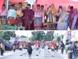 Usai Lantik 120 Dewan Hakim, Pj Sekda Kampar Lepas Pawai Ta’aruf  MTQ ke-53 Tahun