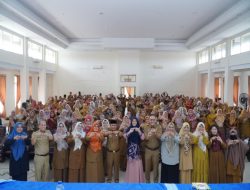 Ciptakan Suasana Yang Riang Gembira, Ricana Djayanti Hambali Lakukan Sosialisasi Bersama Kadisdikpora