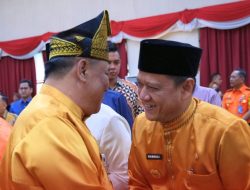 Pj Bupati Kampar Beserta Istri Hadiri Acara Ramah Tamah Penjabat Gubernur Riau Di Balai Serindit