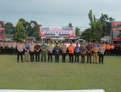 Polres Kampar Gelar Apel Kesiapsiagaan Karhutla 2024 Tingkat Kab. Kampar