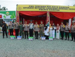 Operasi Ketupat Lancang kuning, Wakapolda Riau Kunjungi Pospam Terpadu XIII Koto Kampar