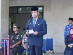 Memperingati Otda Ke-28, PJ. Bupati Kampar Pimpin Apel Gabungan 