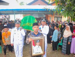 Kades Batu Langka Kecil Tutup Usia, Pj Bupati Kampar Turut Lepas Kepergiannya