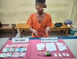 Lagi, Polsek Kampar Kiri Hilir Tangkap Penyalahgunaan Narkoba Dengan Bruto 9.79 Gram.