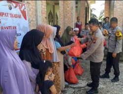 HUT Bhayangkara Ke-78, Polsek Siak Hulu Laksanakan Bhakti Religi di Masjid dan Berikan Bantuan 