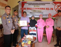 Jelang Hari Bhayangkara, Polres Kampar Gelar Anjangsana dan silaturahmi terhadap Purnawirawan dan warakawuri