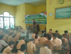 Tim Satgas TMMD Lakukan Penyuluhan Bahaya Terorisme, Radikalisme dan Narkoba di SMA Negeri 1 Kampar Kiri Hulu
