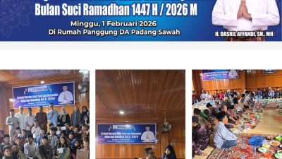 “H. Dasril Affandi Gelar Syukuran dan Santunan 230 Anak Yatim Sambut Ramadhan 1447 H”