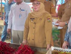 Wakil Bupati Kampar Misharti Sidak Pasar Inpres Bangkinang, Pastikan Harga Sembako Stabil Jelang Idulfitri 1447 H