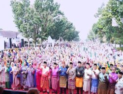 Torehkan Rekor Dunia, 6.000 Penari Zapin Massal BKOW Riau Guncang Pekanbaru.