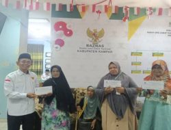 Baznas Kampar Konsisten Salurkan Zakat, Ratusan Jompo dan Disabilitas Terima Manfaat Setiap Bulan