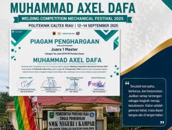 Siswa SMKN 1 Kampar Raih Juara 1 Nasional, Bukti Nyata Kualitas Pendidikan Vokasi