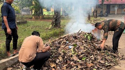 Semangat Gotong Royong Jadi Pembelajaran Nyata di SMPN 2 Bangkinang Kota