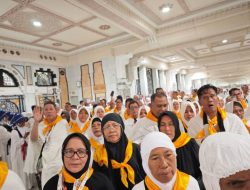 Tiba di Tanah Suci, Jamaah Haji Kampar Kloter 05 Langsung Tunaikan Tawaf dan Sa’i dengan Penuh Khusyuk