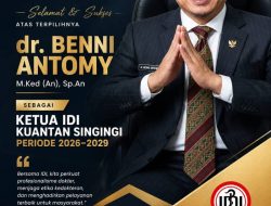 Nahkoda Baru IDI Kuansing, dr Benni Antomy Siap Bawa Semangat Transformasi dan Profesionalisme