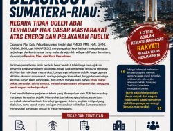 Cipayung Plus Pekanbaru Soroti Blackout Sumatera-Riau, Desak Transparansi dan Perbaikan Sistem Kelistrikan Nasional