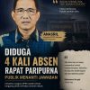 Diduga Empat Kali Absen Paripurna, Kehadiran Legislator NasDem Kampar Anasril Disorot Publik