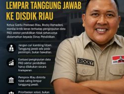 PAD Sekolah Disorot, Rocky Ramadani Desak Pemprov Riau Jangan Lempar Tanggung Jawab ke Dinas Pendidikan