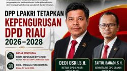 DPP LPAKRI Tetapkan Kepengurusan DPD Riau 2026–2028, Dedi Osri S.H Siap Bawa Organisasi Lebih Profesional dan Berintegritas