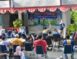 Nobar Piala Dunia 2026 di Diskominfo Kampar Hidupkan UMKM, Antusias Warga Membludak